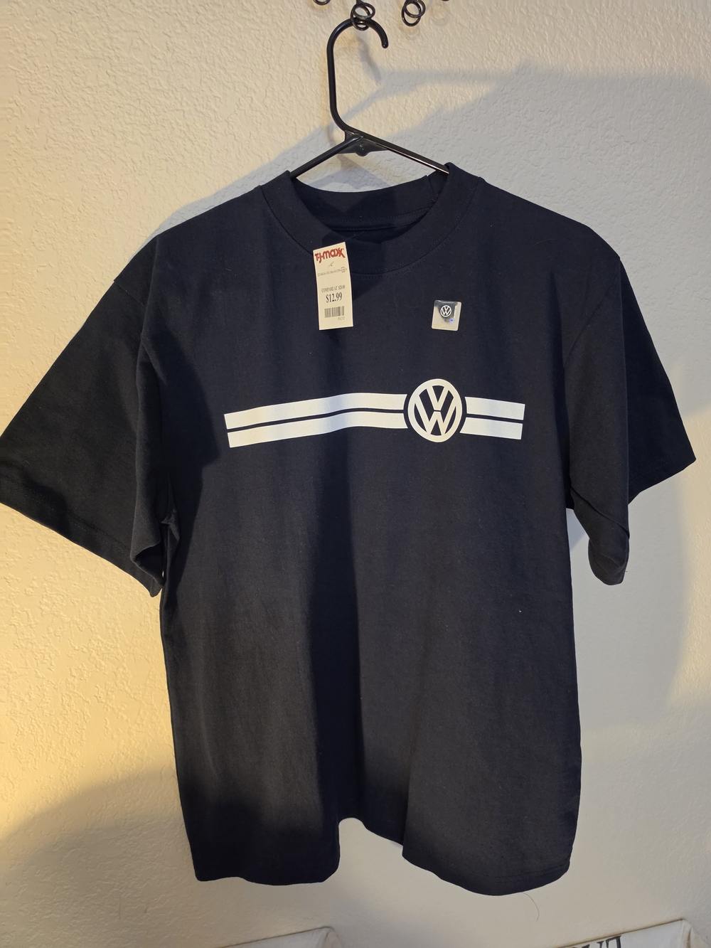 Volkswagen Men's Short Sleeve Logo Tee in Navy